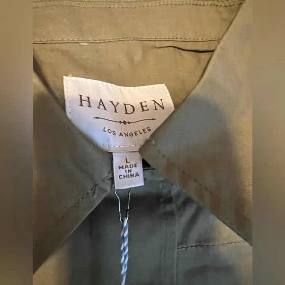 Hayden Olive Utility Jacket with Colorful Embroidery - Picture 8 of 12